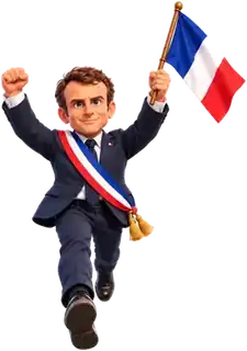 Personnage caricatural rattrapé